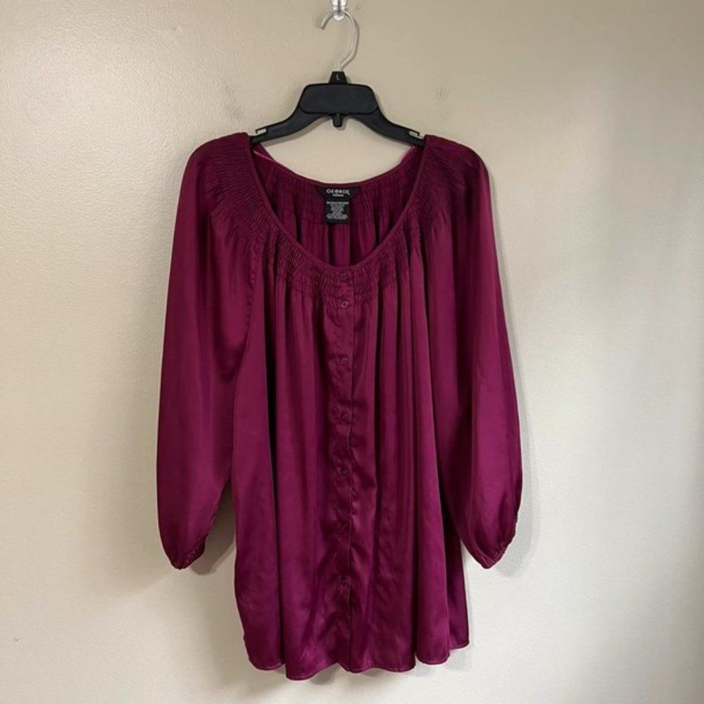George woman size‎ 3X purple top